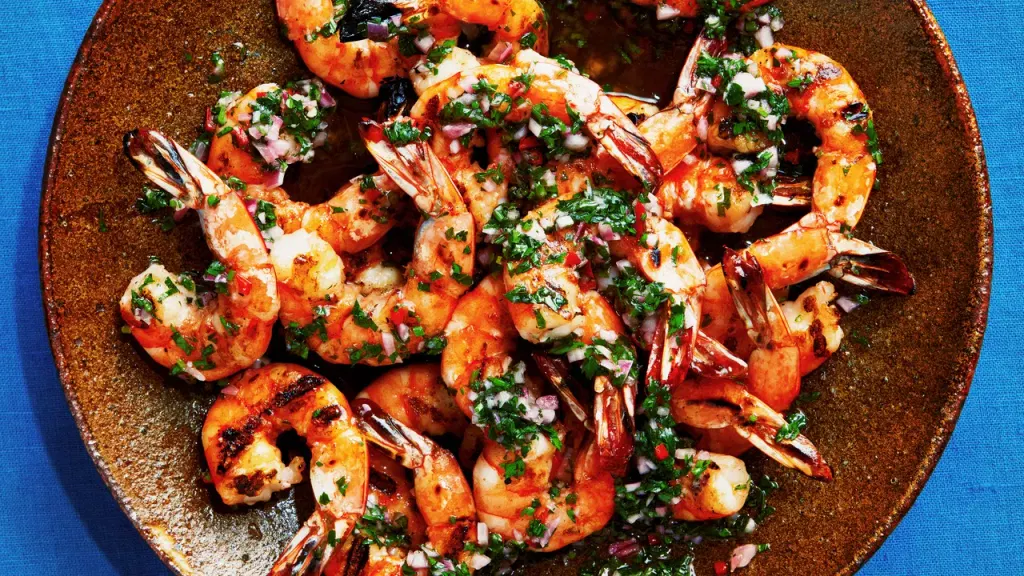 Easy Grilled Shrimp With Chimichurri