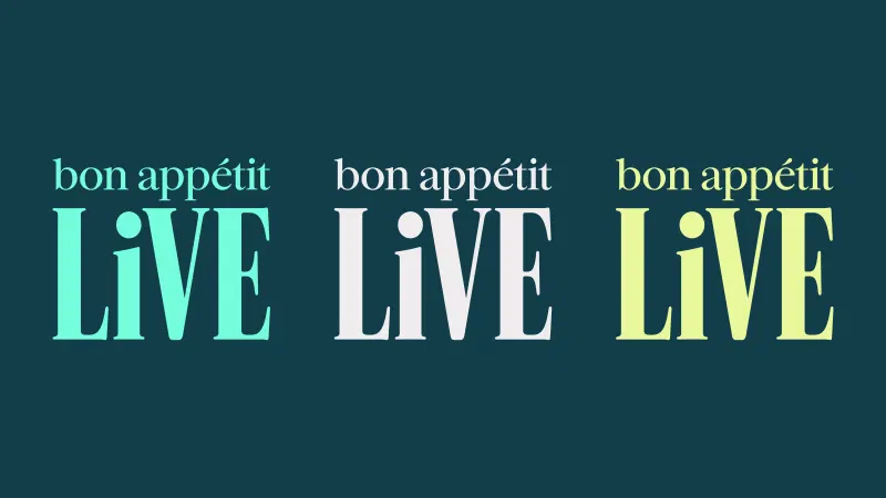 Join Us in NYC for Bon Appétit LIVE