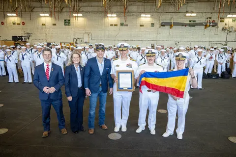 USS Ford CSG Earns Presidential Unit Citation After Historic Cruise