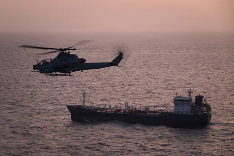 U.S. Marines Board Iranian Tanker in Gulf of Oman