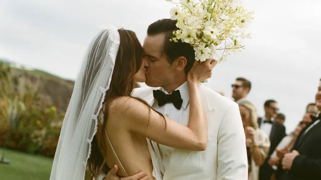 The Bride Wore Custom Chloé and Her Grandmother’s Yellow Diamond Earrings for Her Coastal California Wedding