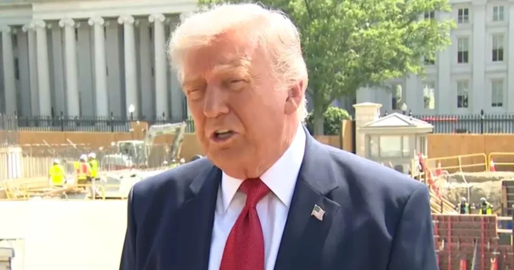 Trump gives tour of White House ballroom construction, says he was close to resuming Iran attacks