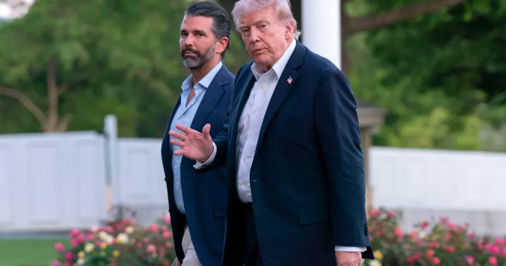 Trump won't attend son Donald Trump Jr.'s wedding, citing responsibilities in Washington