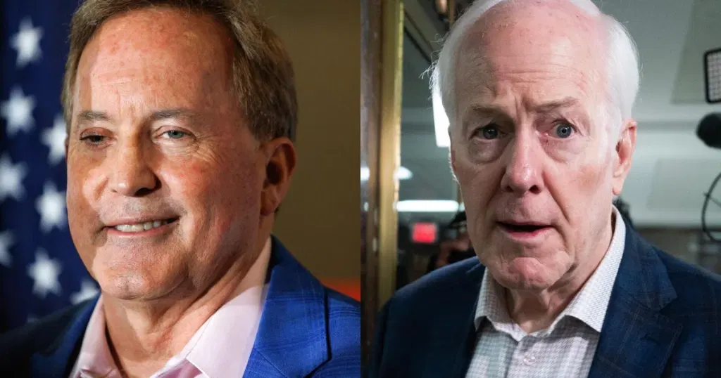 Texas Republican runoff between Cornyn and Paxton
