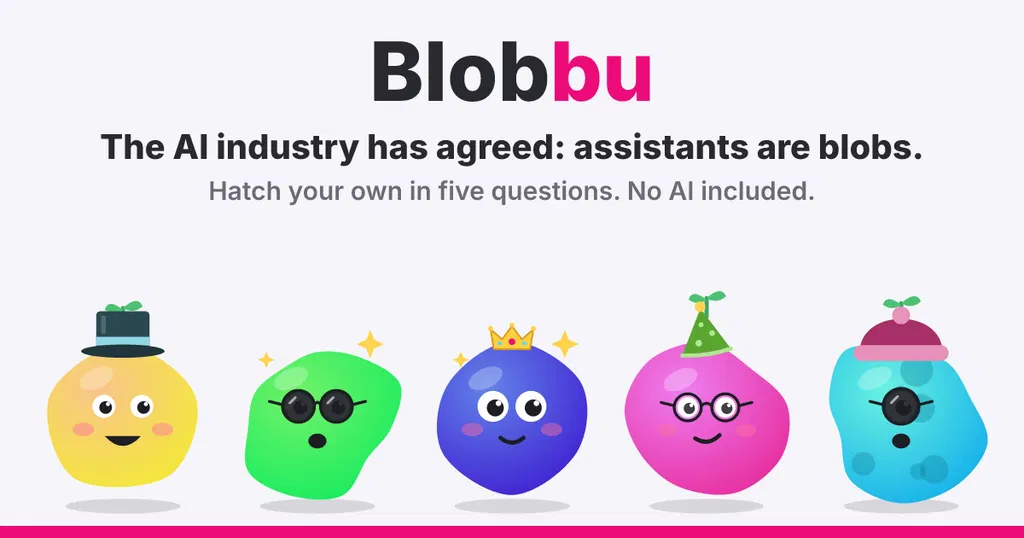 Blobbu – hatch your own AI agent blob (contains no AI)