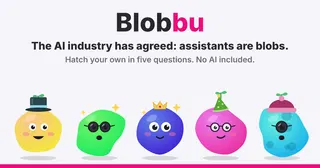 Blobbu – hatch your own AI agent blob (contains no AI)