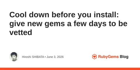 Cooldown Support for Ruby Bundler