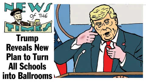 Tom the Dancing Bug: Trump Reveals Plan to Turn All Schools into Ballrooms