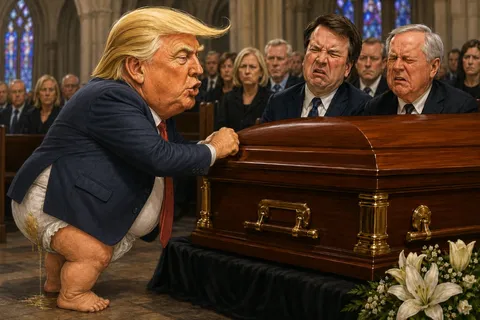 Grandpa Pudding Brains befouls a funeral