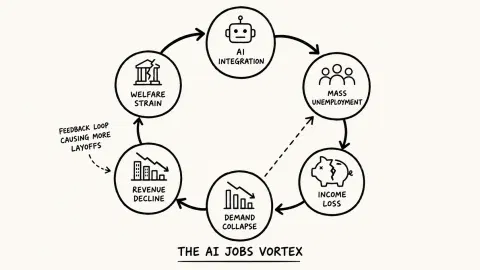 How AI Layoffs Can Trigger an Economic Spiral