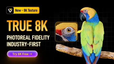 Tripo now supports 8K texture generation for 3D models