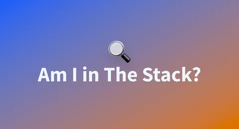 Am I in the Stack? (AI training opt-out)