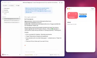 Shortcuts Playground: Create Apple Shortcuts with Claude Code/Codex