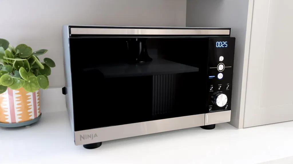 I was skeptical of Ninja’s microwave + air fryer — but it fixes the worst thing about microwaves