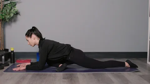 I swapped the 90/90 stretch for the 'floating pigeon' pose, and my hips, core and glutes feel better than ever