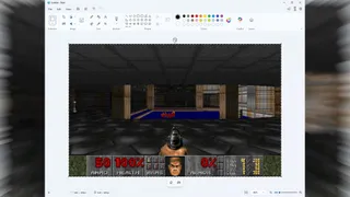  Microsoft Paint used as a 'monitor' to run Doom at up to 35 fps, project released by firm's Azure CTO — runs actual Doom engine and loads real shareware DOOM1.WAD 