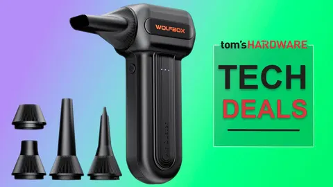  Wolfbox MF60 Compressed Air Duster is nearly 40% off in a limited-time deal — powerful rechargeable device's propulsion fan runs at up to 110,000 RPM 