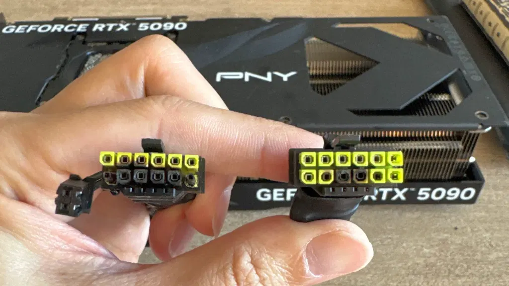 PNY allegedly refuses to cover melted RTX 5090 powered by native power supply cable