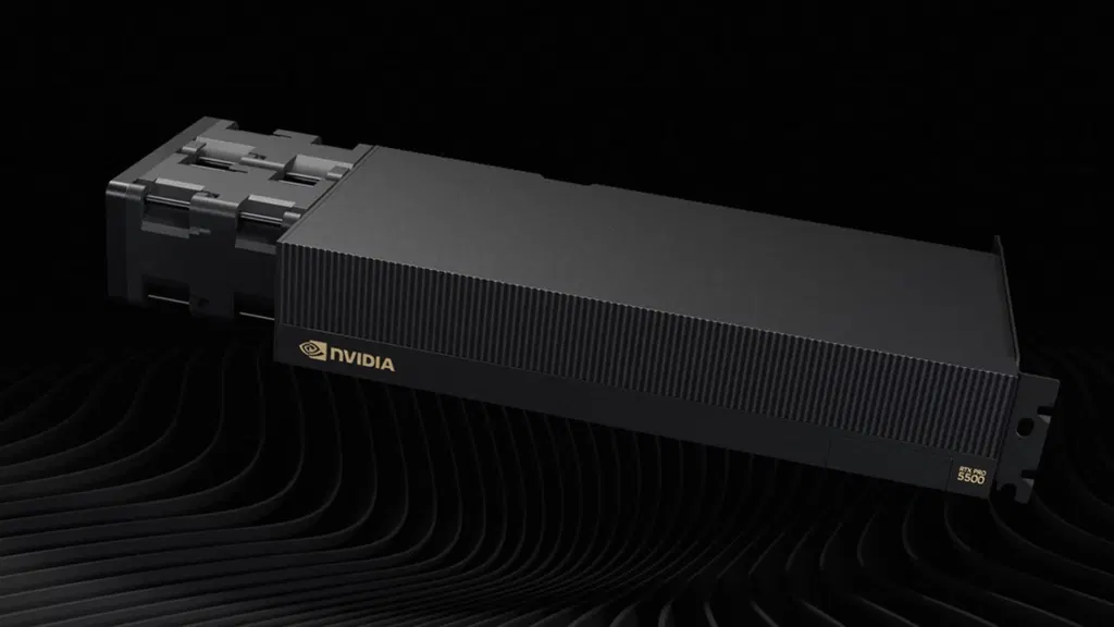 Nvidia uses a memory 'sandwich' technique to cram 84GB GDDR7 memory on RTX Pro 5500 Blackwell GPU — weird 416-bit memory bus leaves me puzzled, though