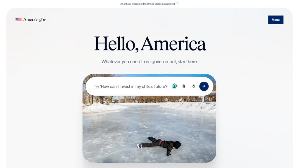 I tried America.gov, and I'm wary of trusting it with my data