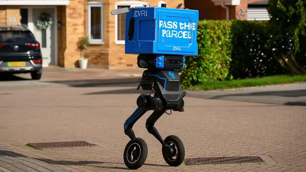 Evri trials a two-legged delivery robot in the UK, and it can get up stairs