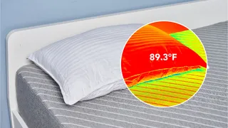  I pointed a thermal cam at a luxury cooling pillow to see if it actually helps you stay cool in a heatwave — here are the results, and how it compares to a cheap alternative 