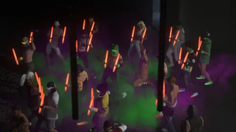  GTA roleplayers built a secret Boiler Room rave beneath Los Santos, complete with DJs, club photographers, biker security, and a custom party drug 