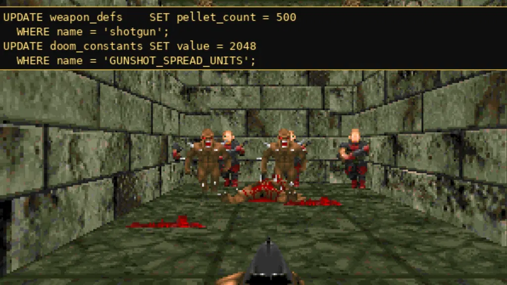 Database expert runs Doom in SQL with just 5,900 lines of code