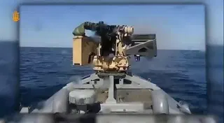  First ever battle between two autonomous naval drones 'won' by Ukraine thanks to a salvo from a remote weapon turret 