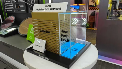 Samsung shows first HBM5 mockup with Heat Path Block cooling — thermal race with SK hynix shaping up