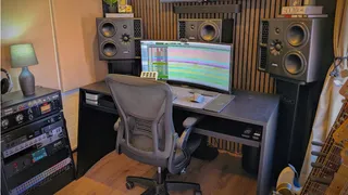  What does a backyard Dolby Atmos home music studio look like when you’re a sound engineer for major artists? The shed of my dreams, that’s what 
