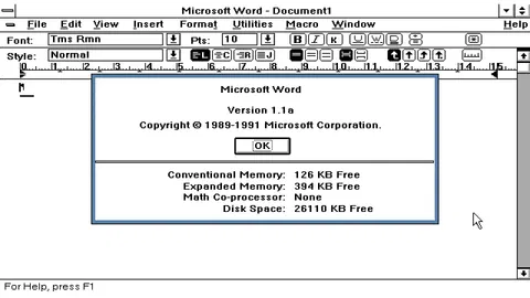  x64 port of Microsoft Word for Windows 1.1a arrives — you can now run this seminal 1990 word processor natively in Windows 11 