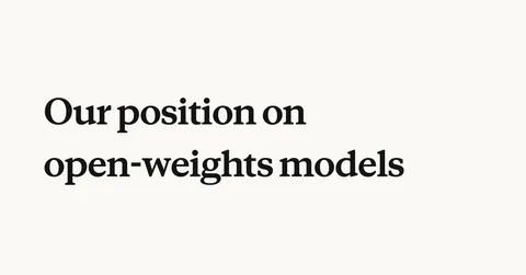 Our position on open-weights models