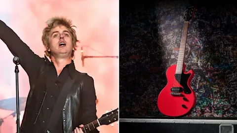 Billie Joe Armstrong and Epiphone Unveil Les Paul Junior in Radiant Red
