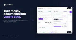 DocMind – I built an AI document parser to end manual data entry solo