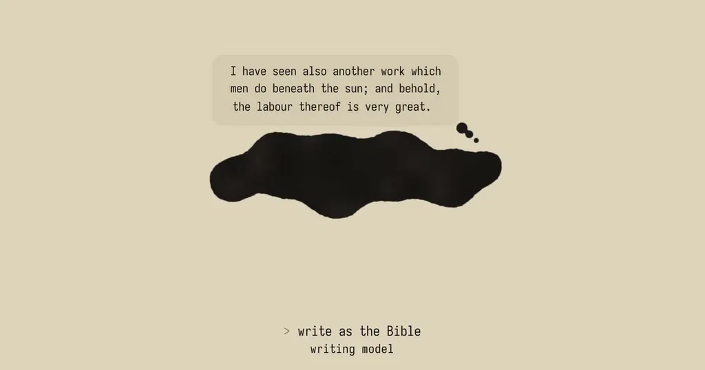 Echo, a new AI site to mimic the styles of particular writers or writing styles