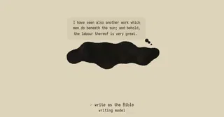 Echo, a new AI site to mimic the styles of particular writers or writing styles