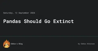 Pandas Should Go Extinct