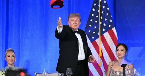 Trump jokes about a third term at correspondents' dinner, three months after the attack