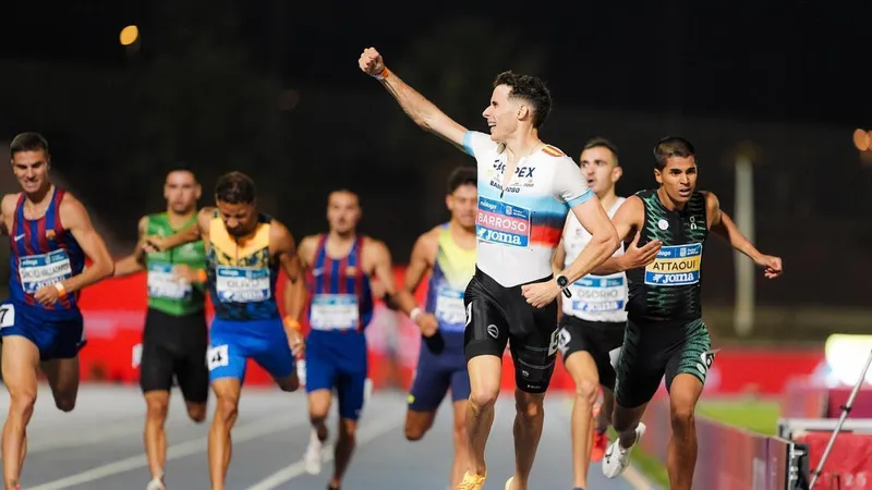David Barroso se corona campeón de España en 800