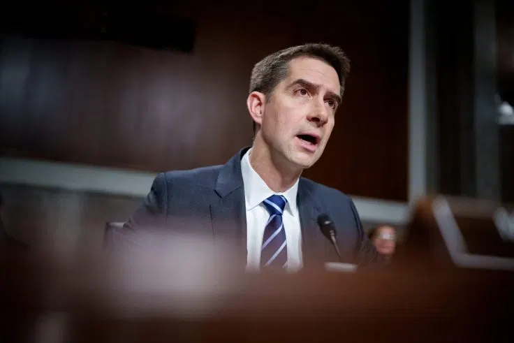 Cotton Pushes Sanctions on Any Nation Backing Iran's Hormuz Strait 'Toll Booth'