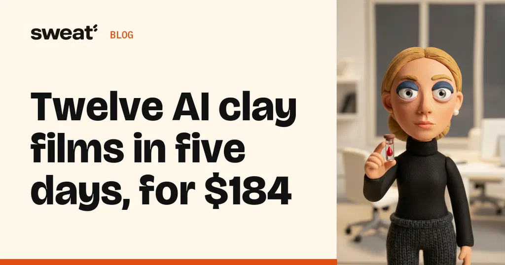 Twelve AI clay films for $184: The agents cost more than the video model