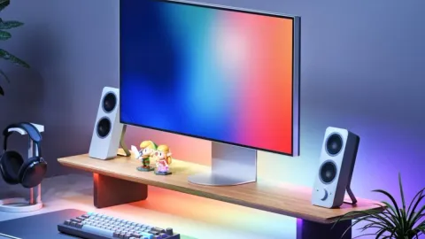 Nanoleaf’s New Monitor Stand Lets Your Display Fart Out Rainbows