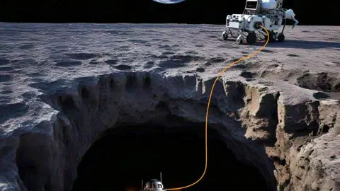NASA Backs Wild Plan for a Laser-Powered Drone to Explore Giant Caves Below the Moon’s Surface
