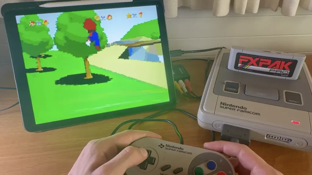 Watch a YouTuber Do What Nintendo Couldn’t: Get ‘Super Mario 64’ Running on an SNES