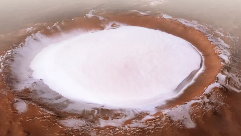 Scientists Thought Mars’s North Polar Ice Was 25% Dust. They Were Way Off