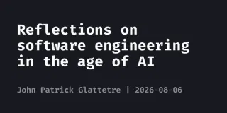 Reflections on software engineering in the age of AI