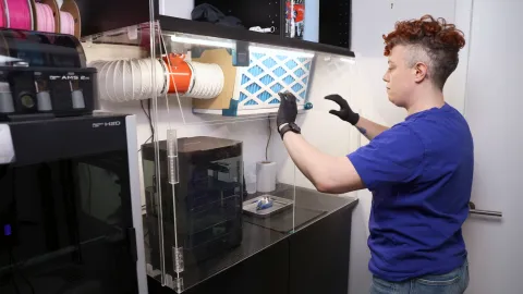 A Fume-Control Cabinet for Resin 3D Printing