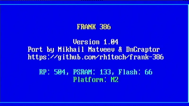 A 386 PC For Your RP2350