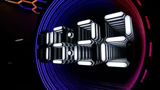 Big Infinity Mirror Clock Invites You To Gaze Deeply